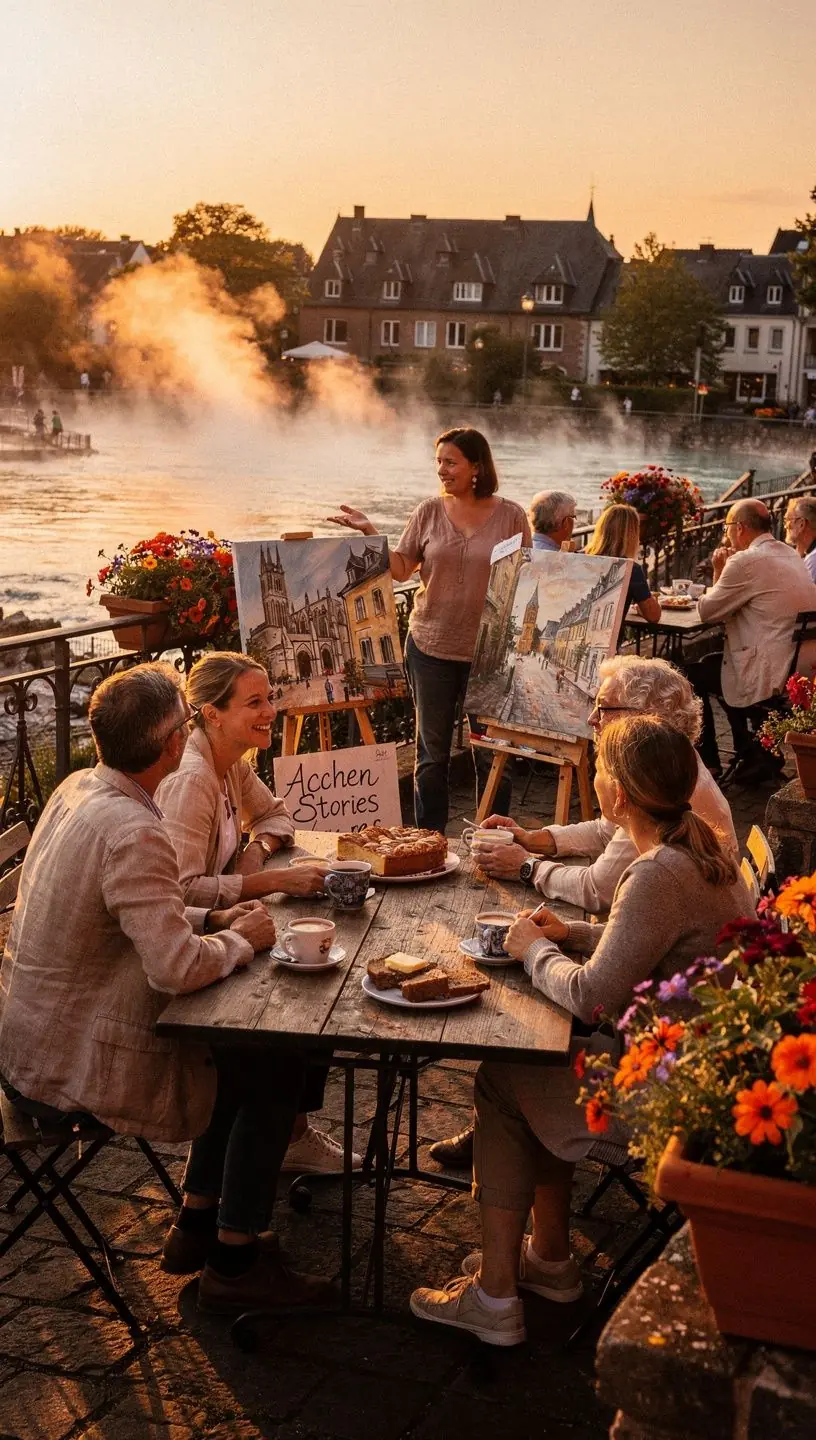Die Aachener Kathedrale mit ihren majestätischen Türmen und dem beeindruckenden Westwerk.